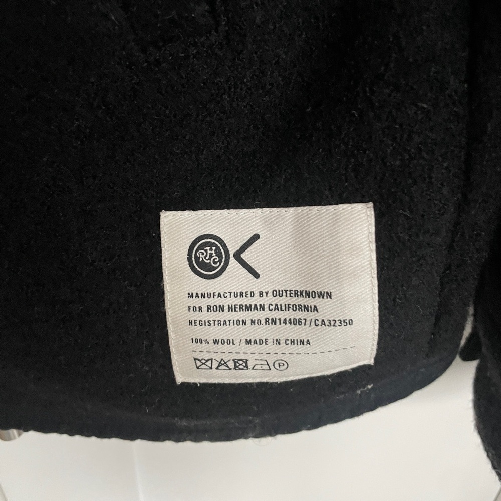 Outerknown 100% Wool Black Jacket - image 2